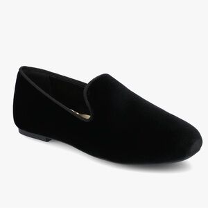 Birdies The Starling Black Velvet Smoking Loafers size 7.5
